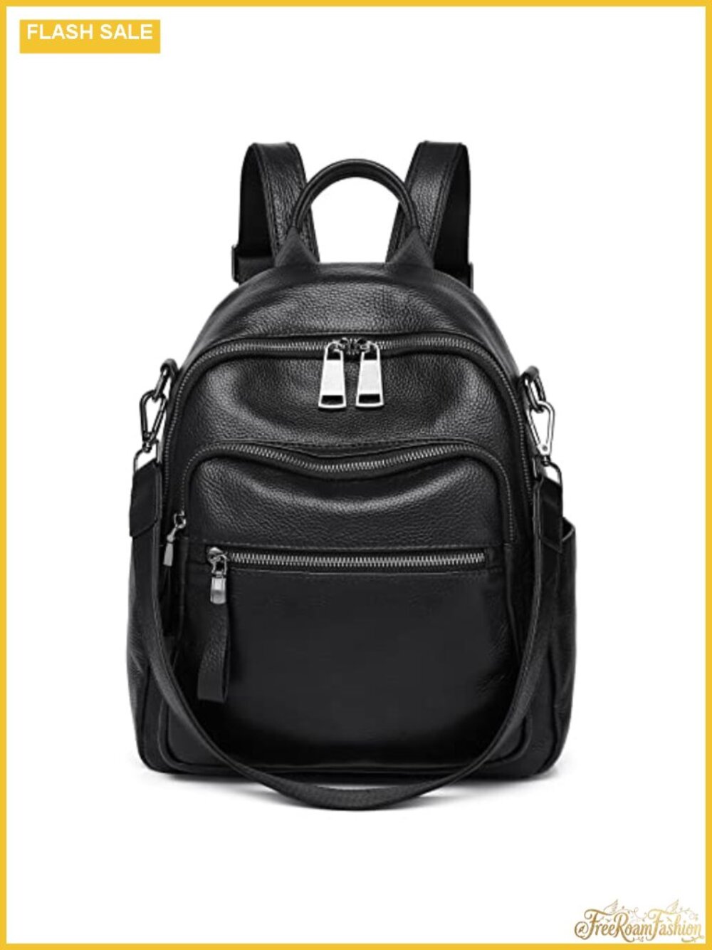 Genuine Leather Backpack Purse for Women - Anti-Theft Travel Daypack